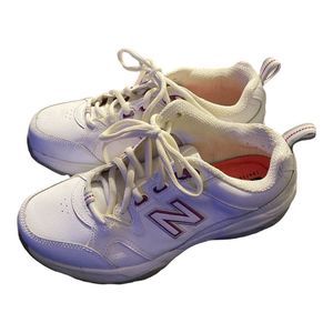New Balance 609 Athletic Sneakers White WX609CY2 Low Top Lace Up Women’s 7.5 D